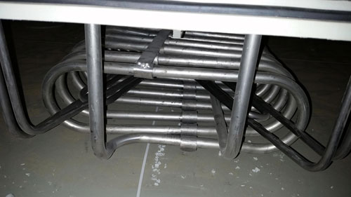 Titanium cooling pipe