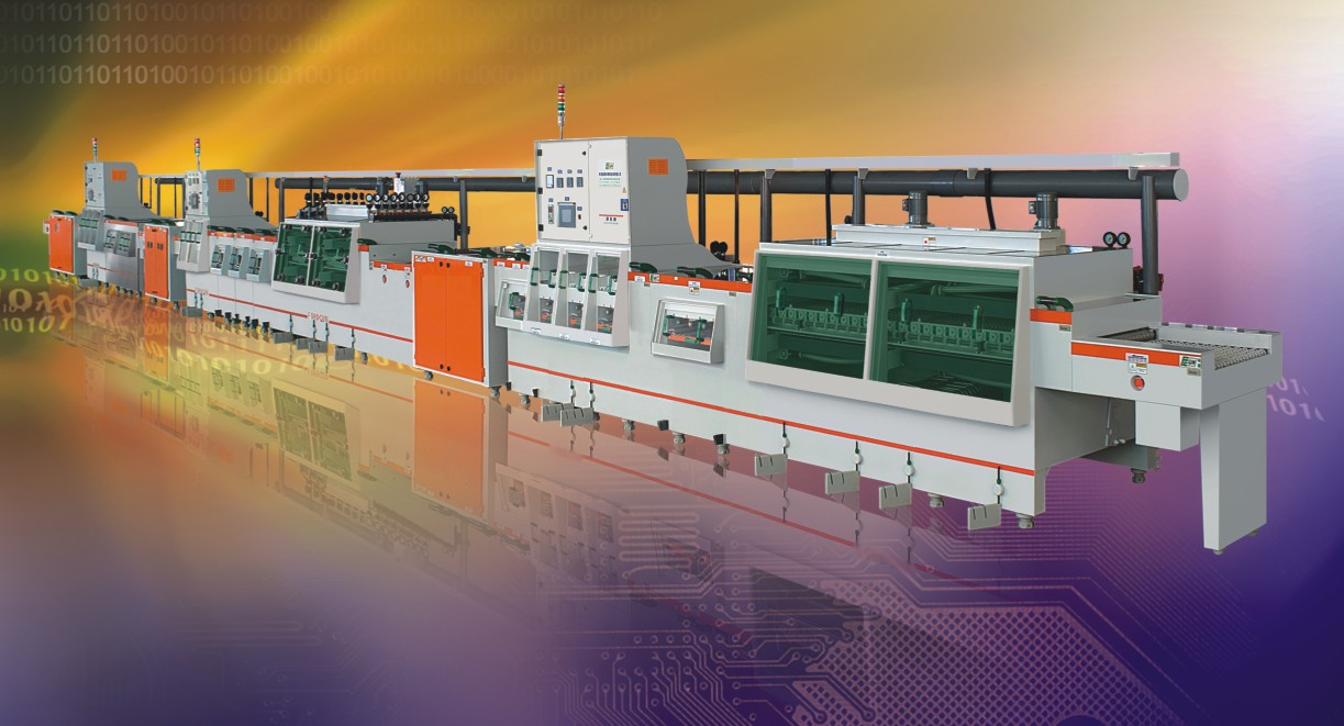 显影蚀刻连褪膜生产线